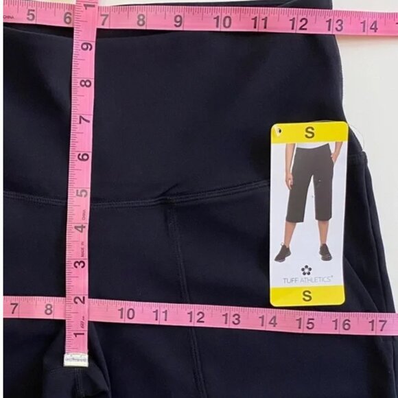 NWT Tuff Athletics Ladies' Vida Capri, Pull-On, Wide Leg Hem, Black, Small - Picture 13 of 15